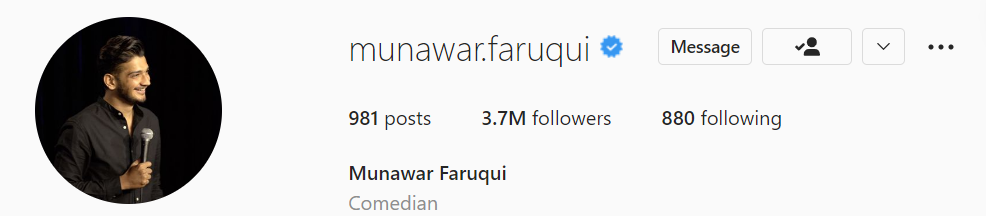 munawar faruqui instagram