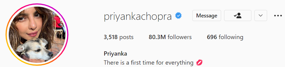 priyanka chopra instagram