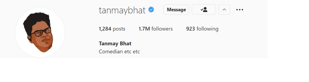 Tanmay Bhat Instagram Aflence