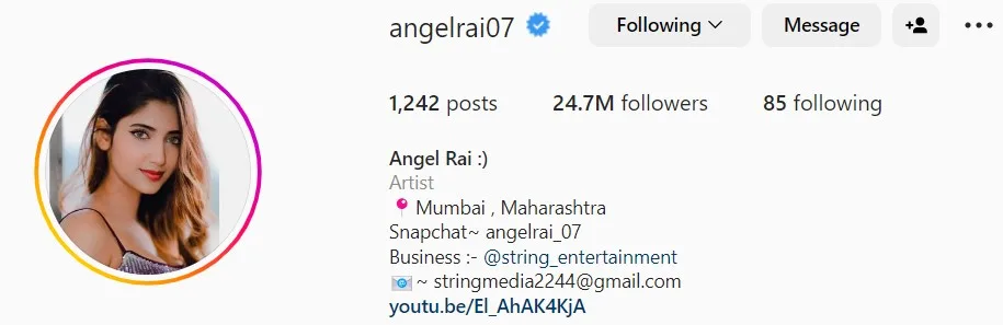 Angel Rai Instagram