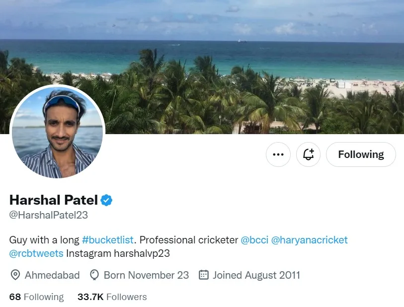 Harshal Patel Twitter jpg
