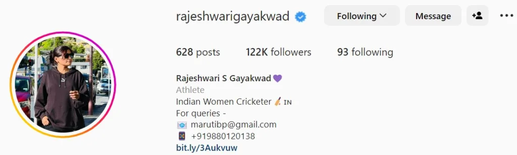 Rajeshwari Gayakwad Instagram