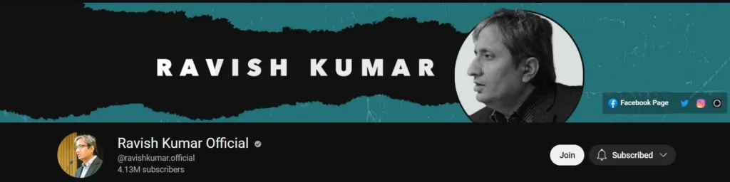 Ravish Kumar YouTube