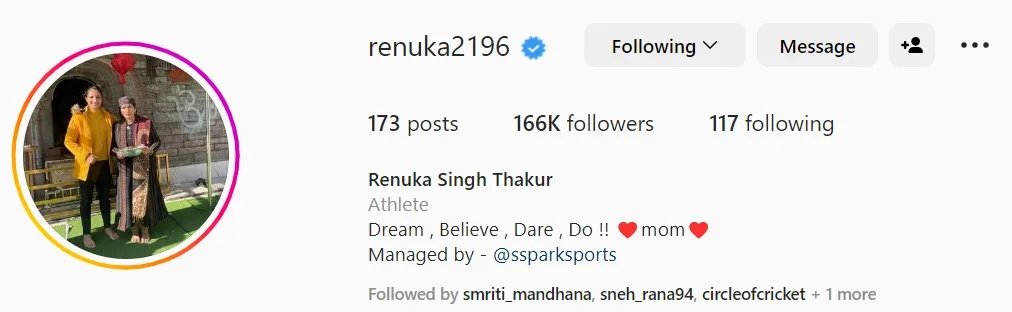Renuka Singh Instagram jpg