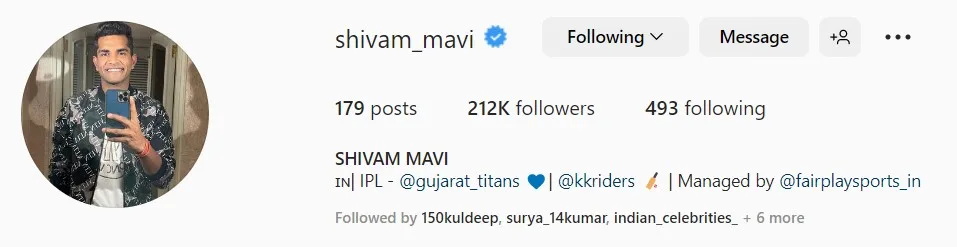 Shivam Mavi Instagram