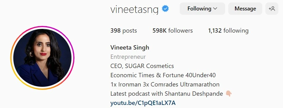Vineeta Singh Instagram