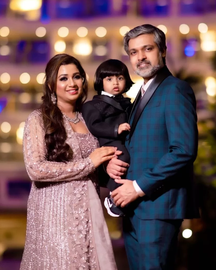 Shreya Ghoshal with family