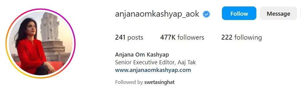 Anjana Om Kashyap Instagram jpg