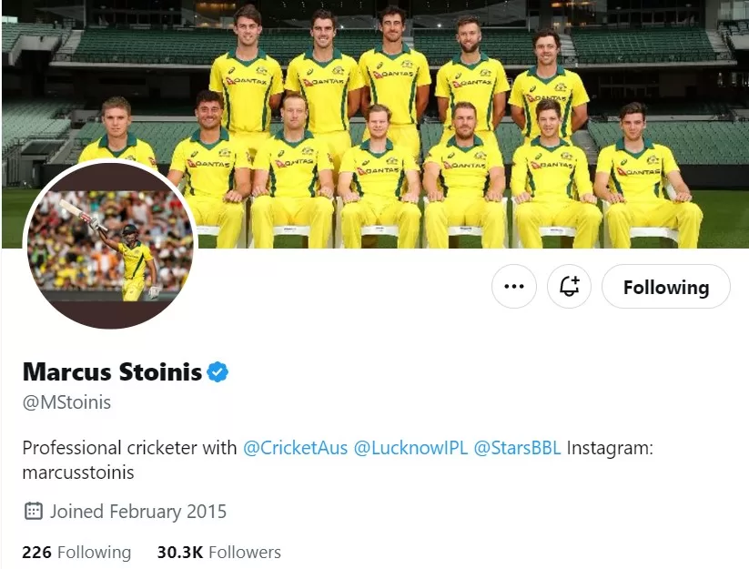 Marcus Stoinis Twitter