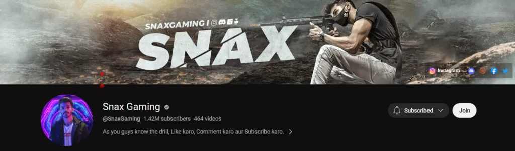 Snax Gaming YouTube